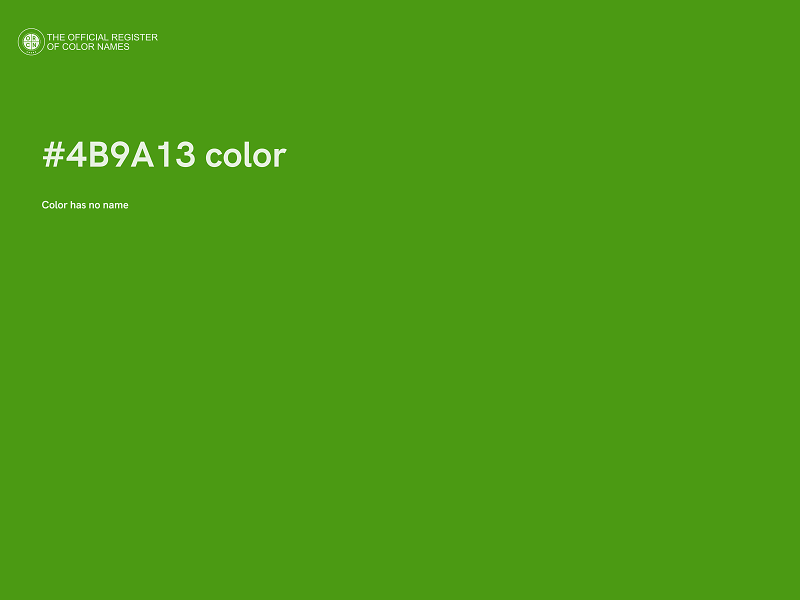 #4B9A13 color image