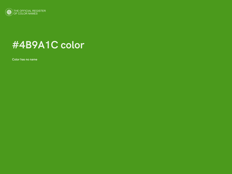 #4B9A1C color image