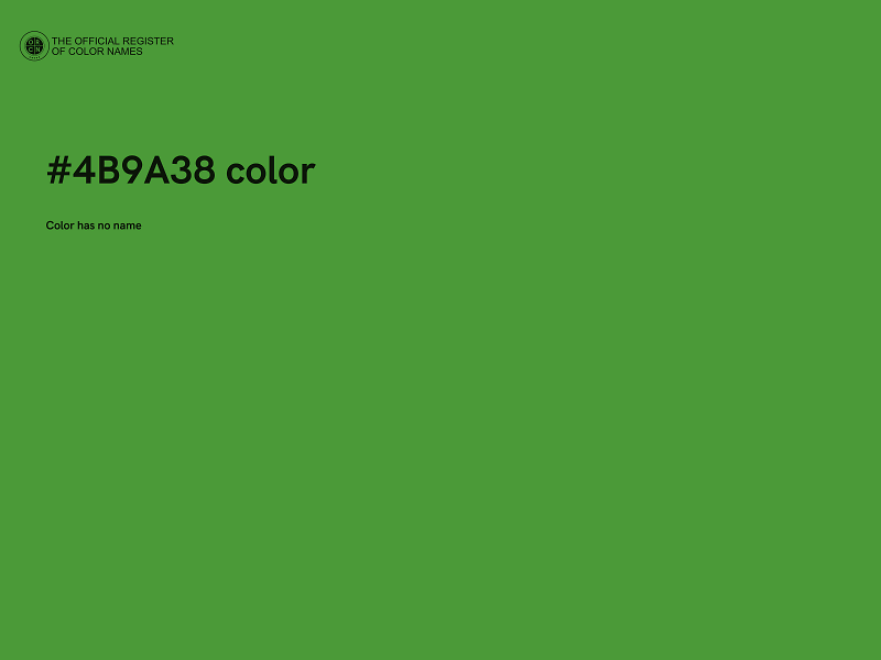 #4B9A38 color image