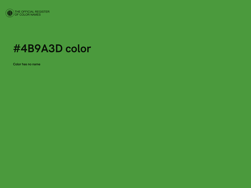 #4B9A3D color image