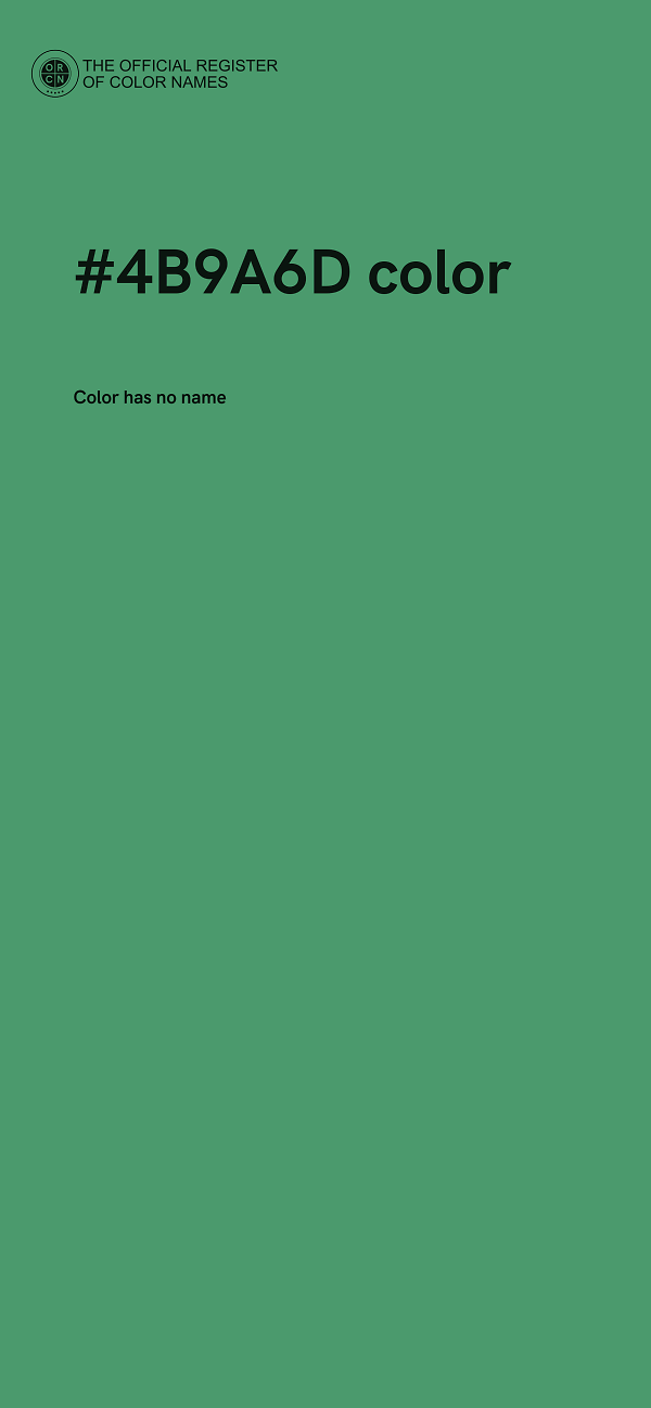 #4B9A6D color image