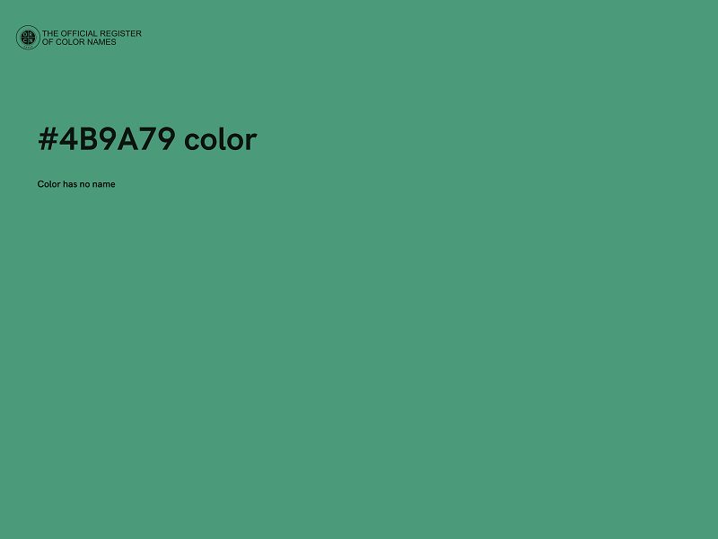 #4B9A79 color image