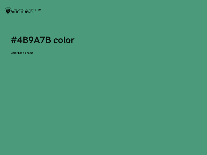 #4B9A7B color image