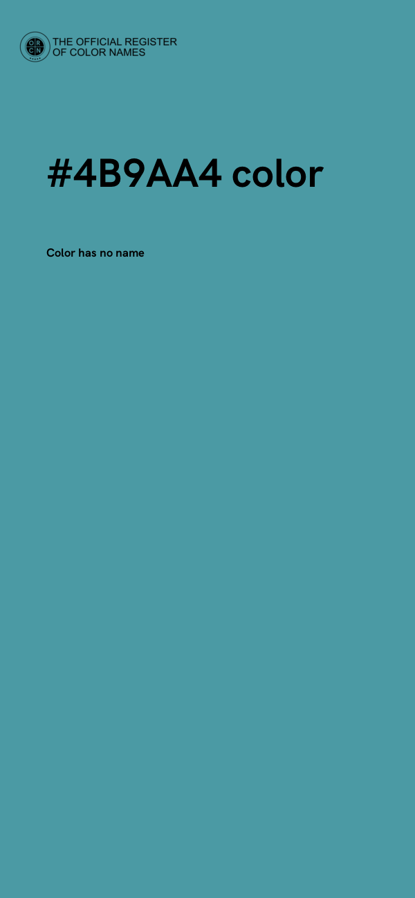 #4B9AA4 color image