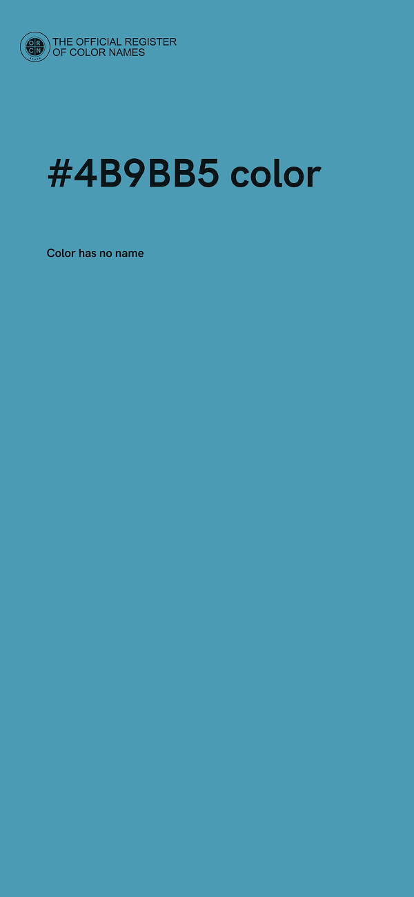 #4B9BB5 color image