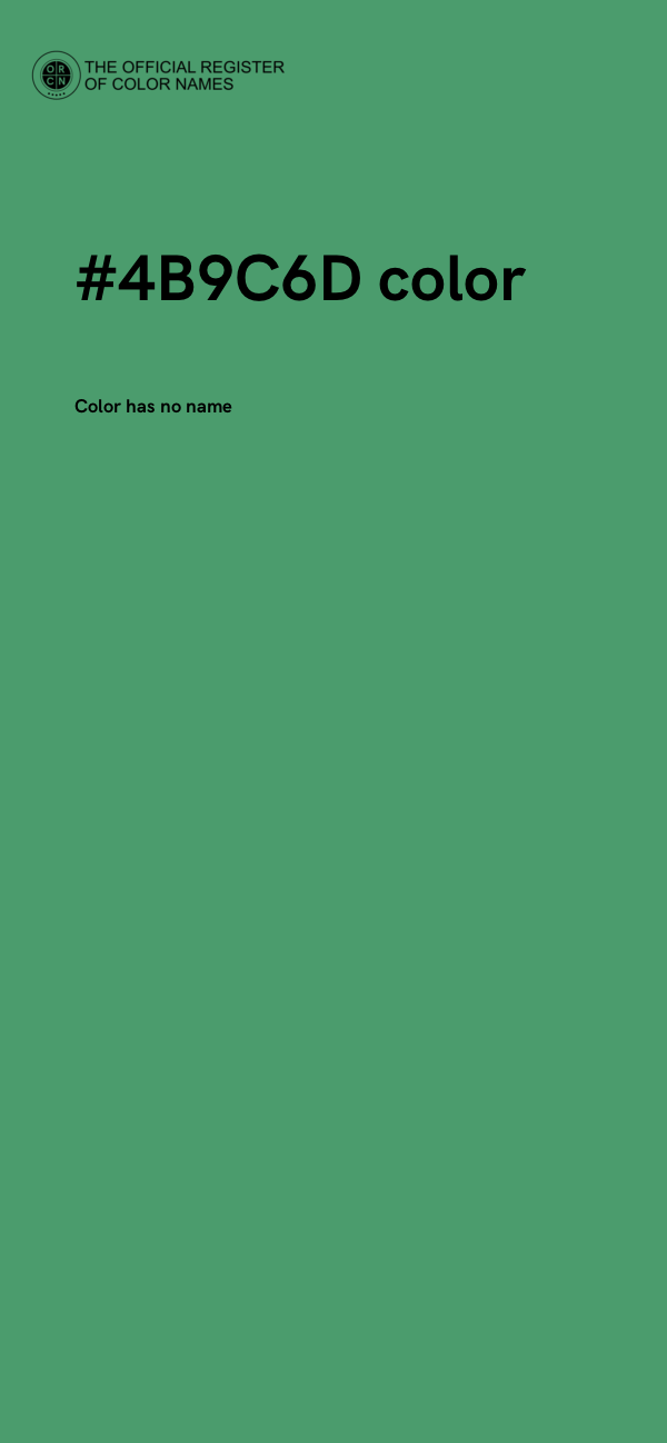 #4B9C6D color image