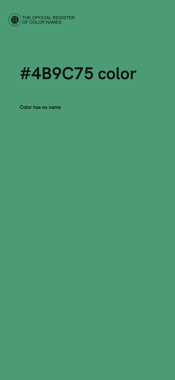 #4B9C75 color image
