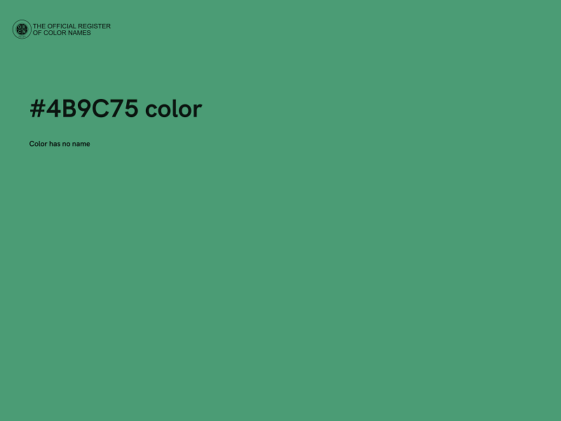 #4B9C75 color image