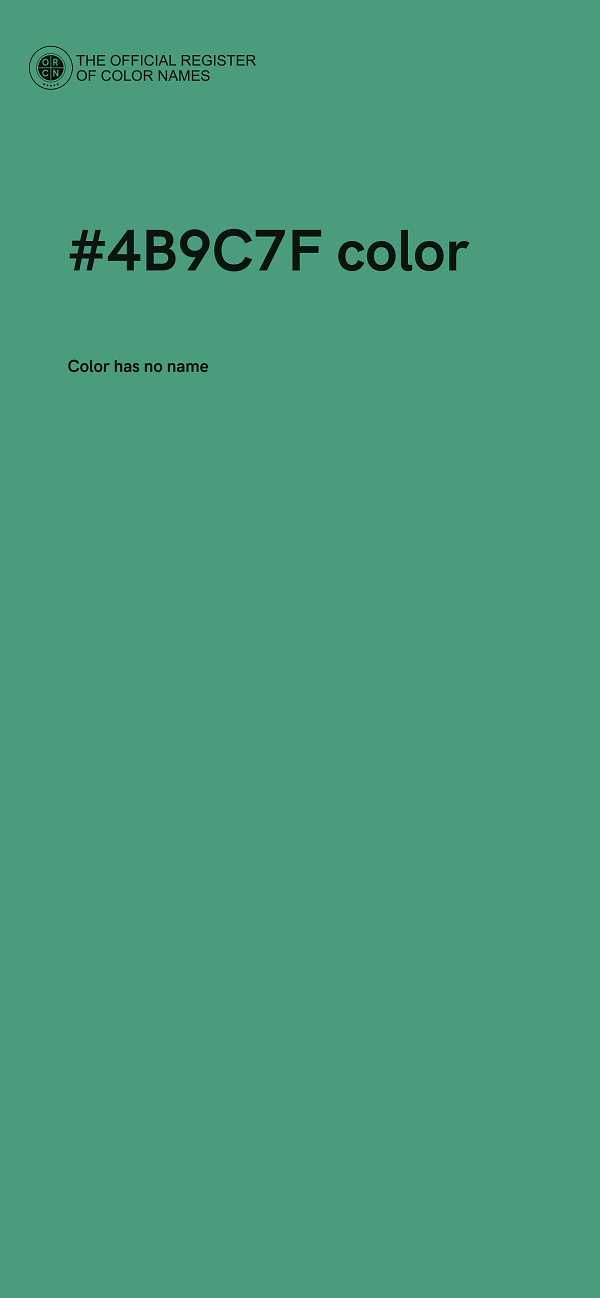 #4B9C7F color image
