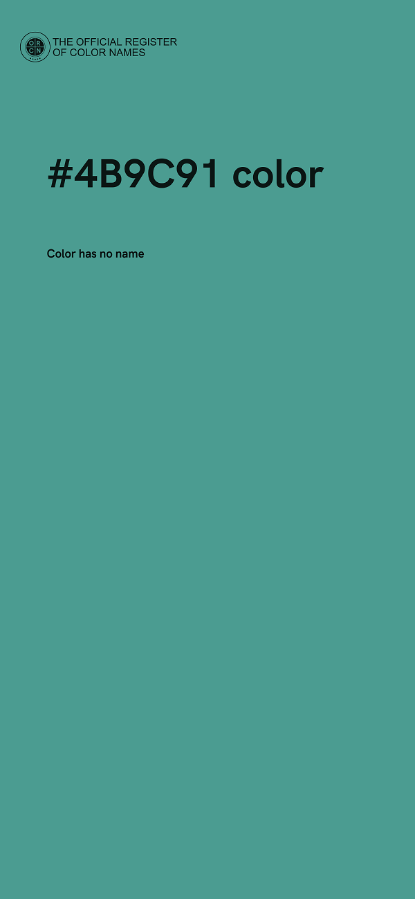 #4B9C91 color image