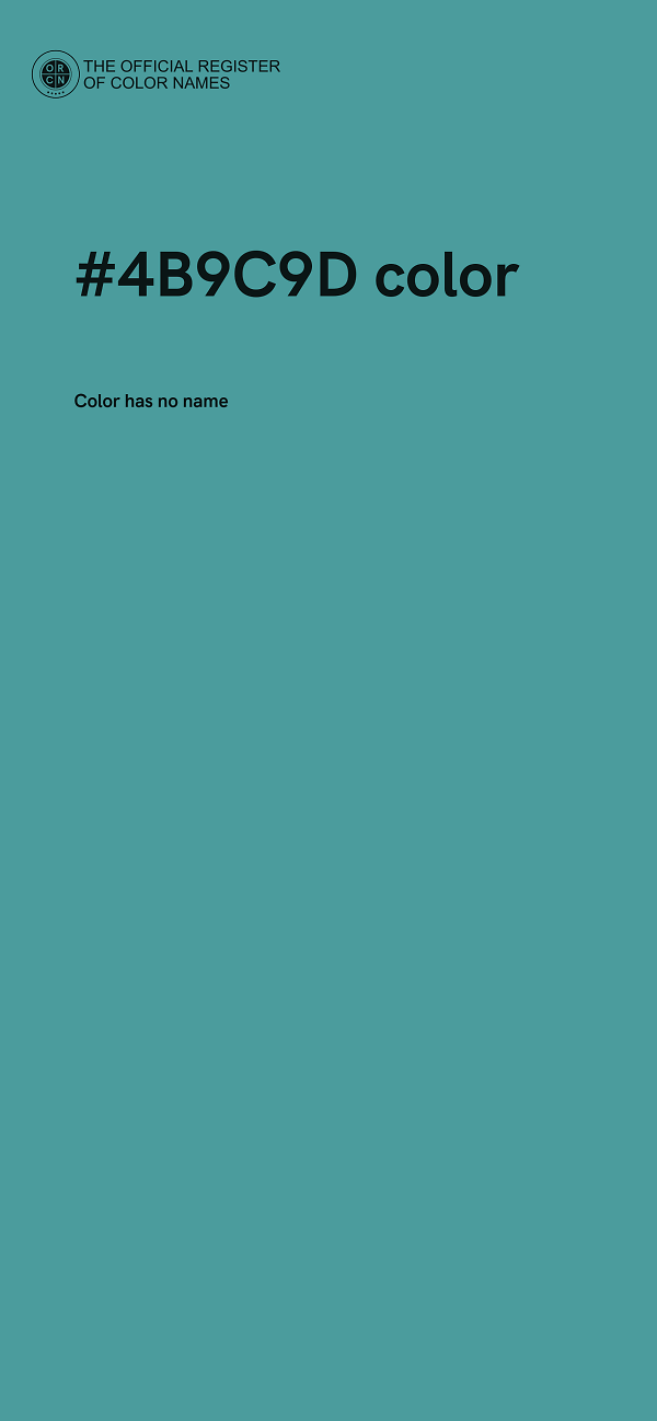 #4B9C9D color image