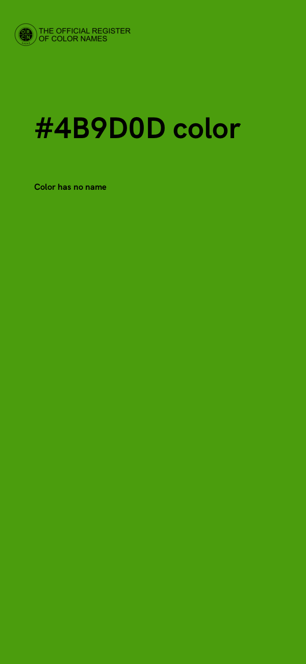 #4B9D0D color image