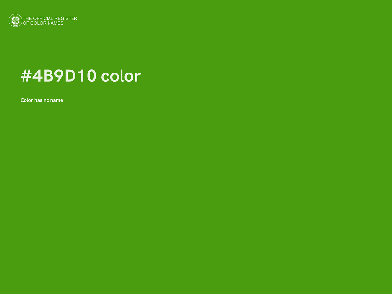 #4B9D10 color image