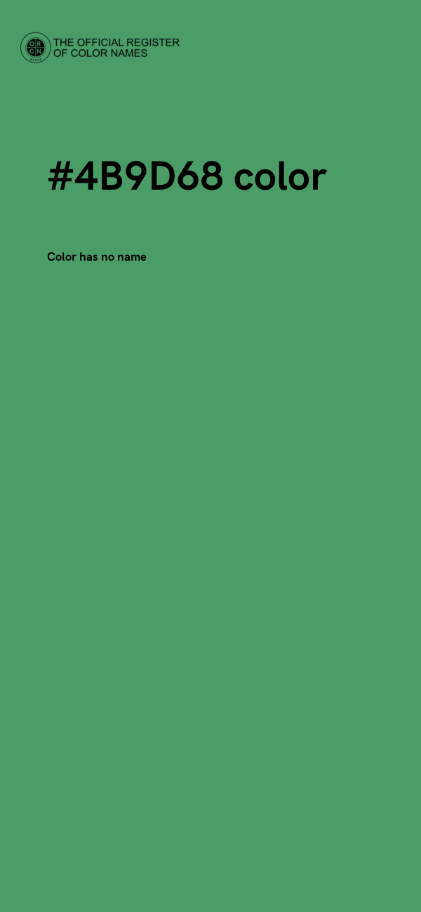 #4B9D68 color image