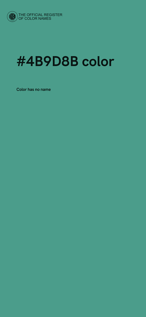 #4B9D8B color image
