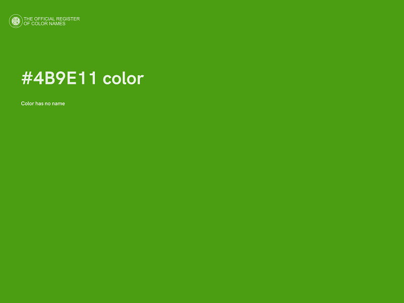 #4B9E11 color image