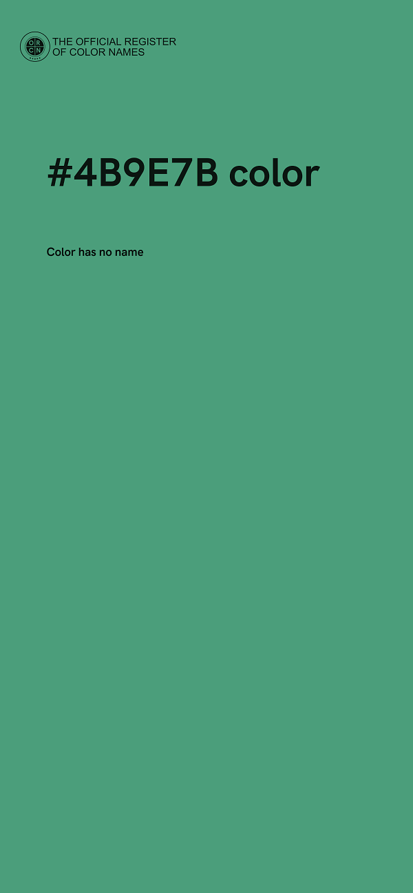 #4B9E7B color image