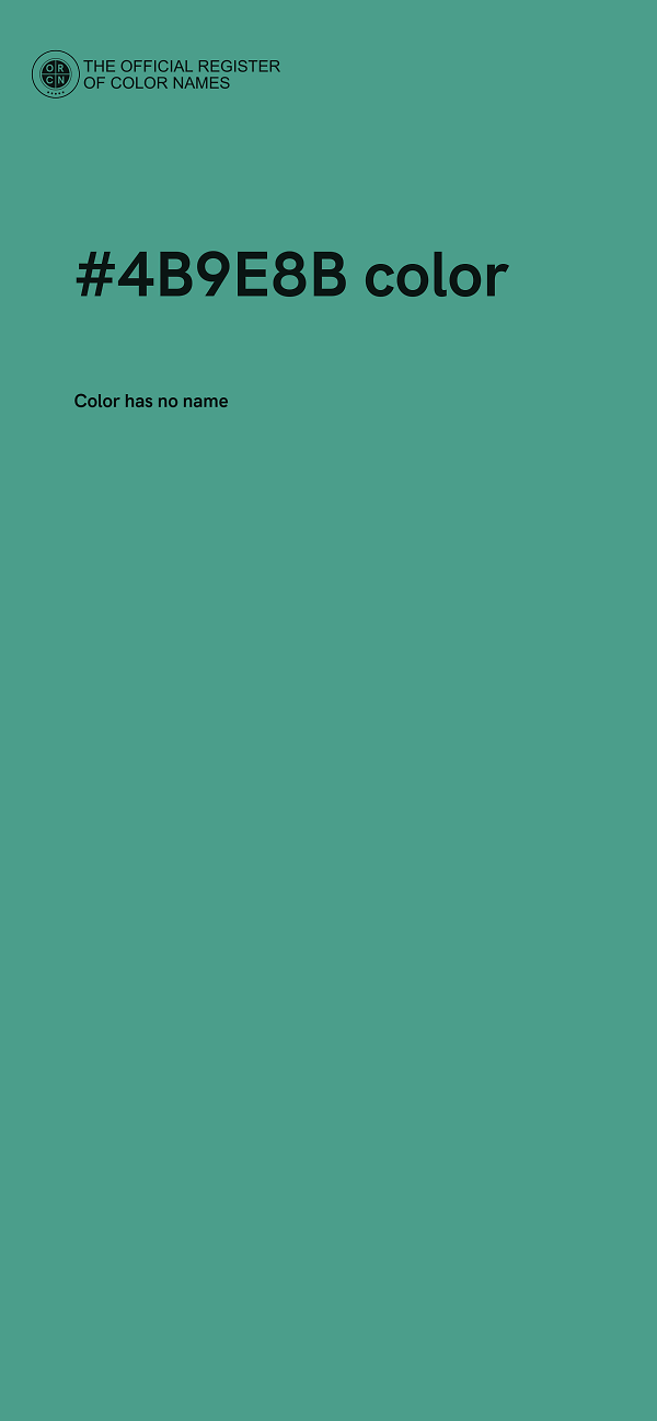#4B9E8B color image