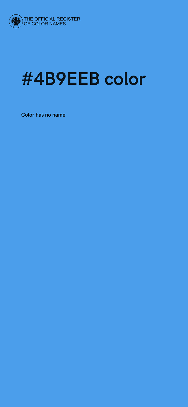 #4B9EEB color image