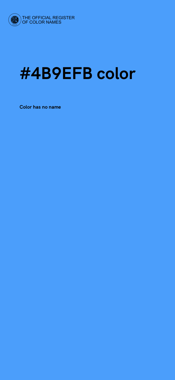 #4B9EFB color image