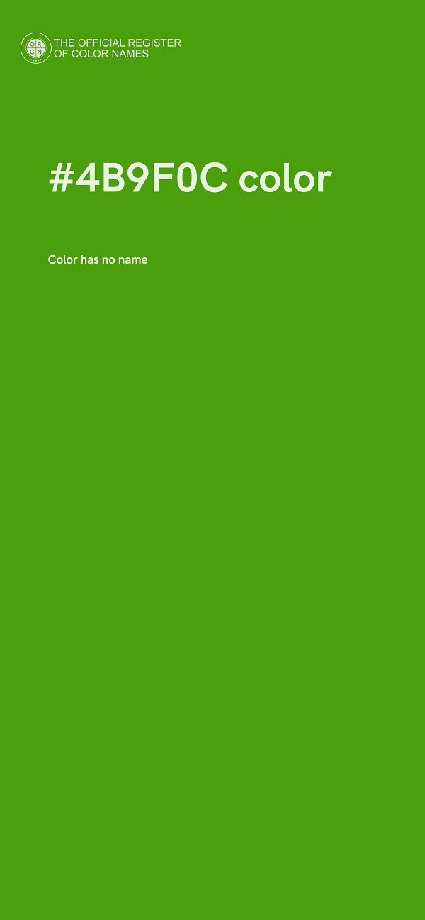 #4B9F0C color image