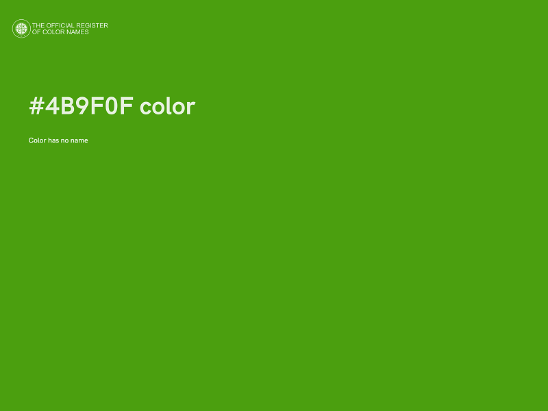 #4B9F0F color image