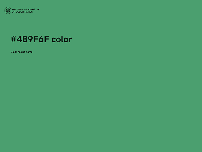 #4B9F6F color image