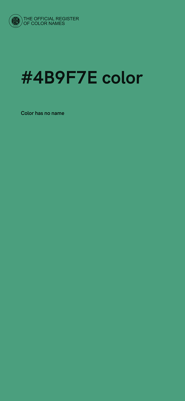 #4B9F7E color image