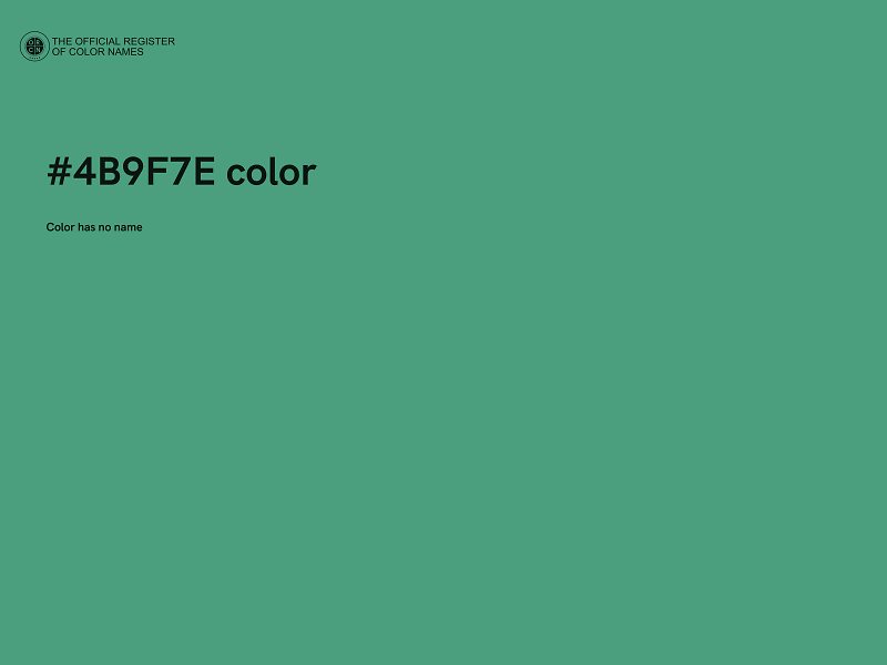#4B9F7E color image