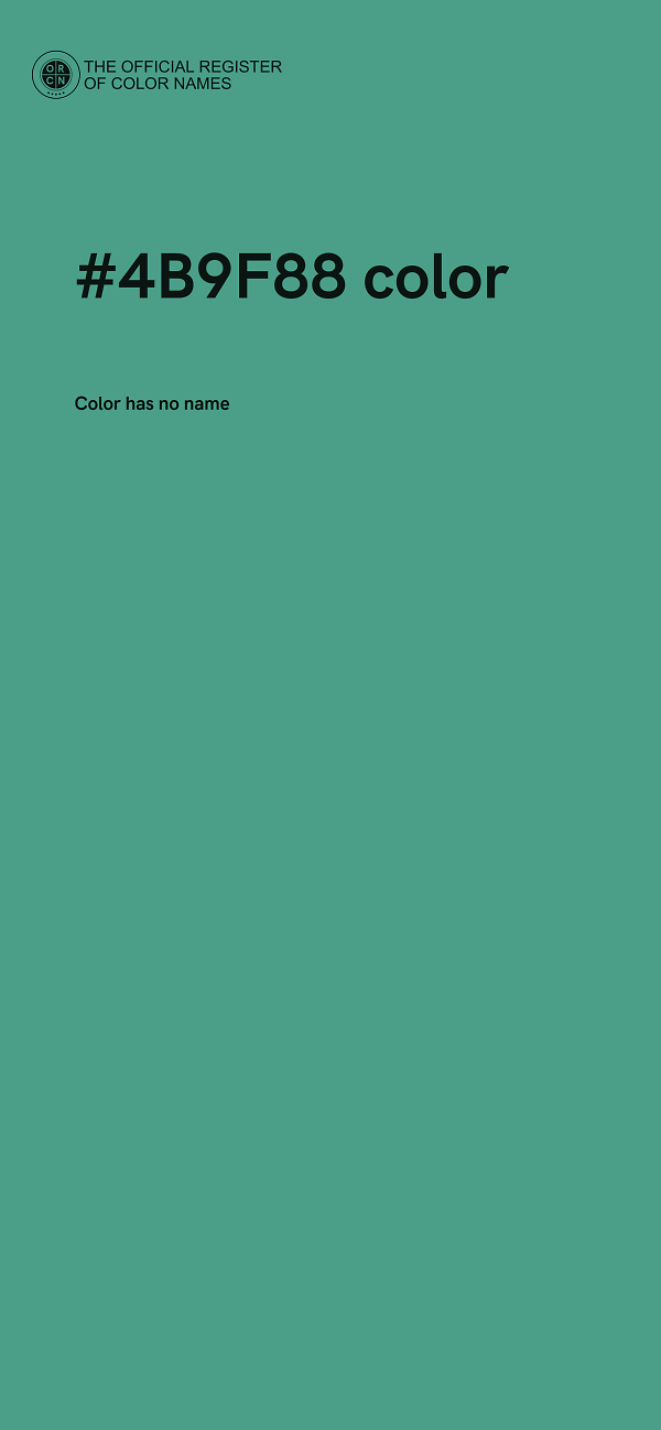 #4B9F88 color image