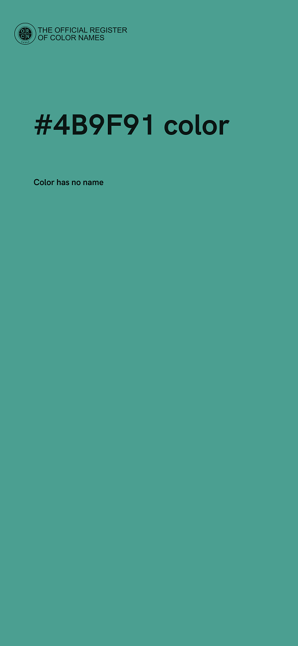 #4B9F91 color image