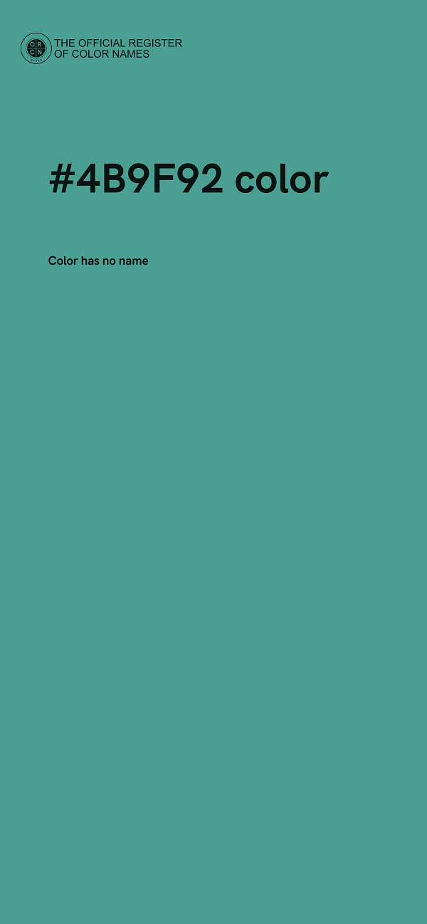#4B9F92 color image