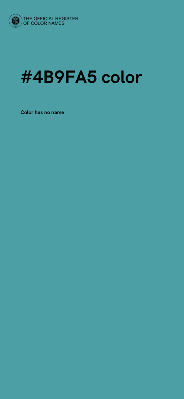 #4B9FA5 color image