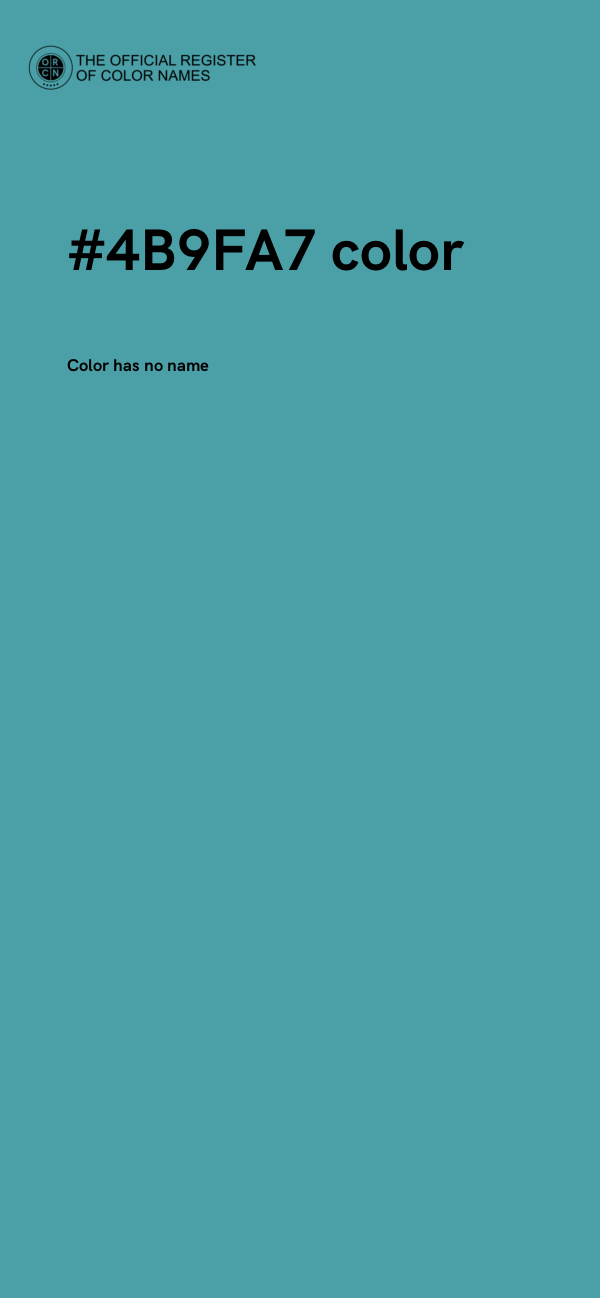 #4B9FA7 color image