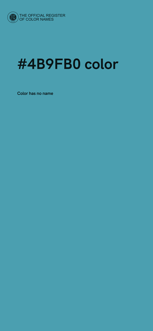 #4B9FB0 color image