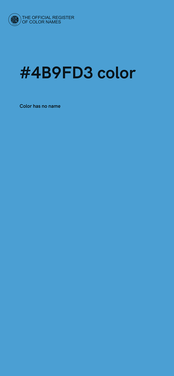 #4B9FD3 color image