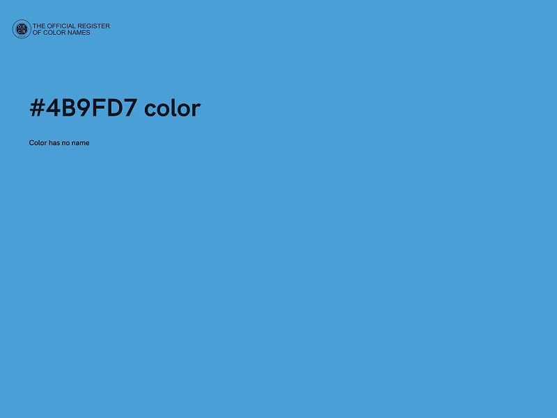 #4B9FD7 color image