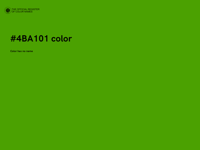 #4BA101 color image