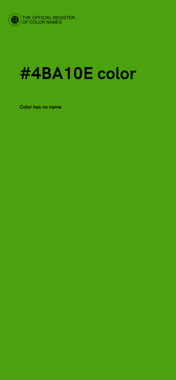 #4BA10E color image