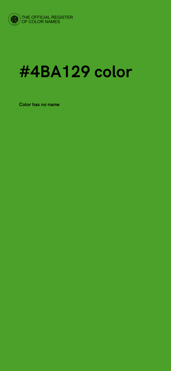 #4BA129 color image