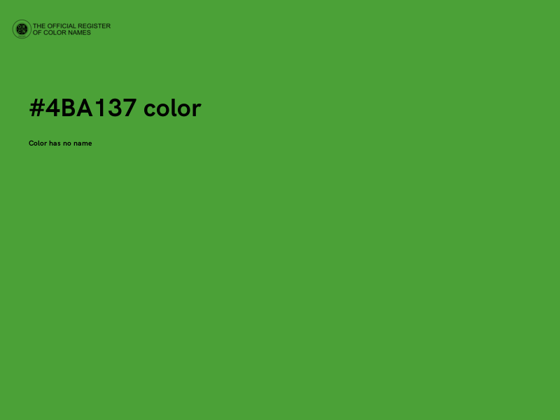 #4BA137 color image