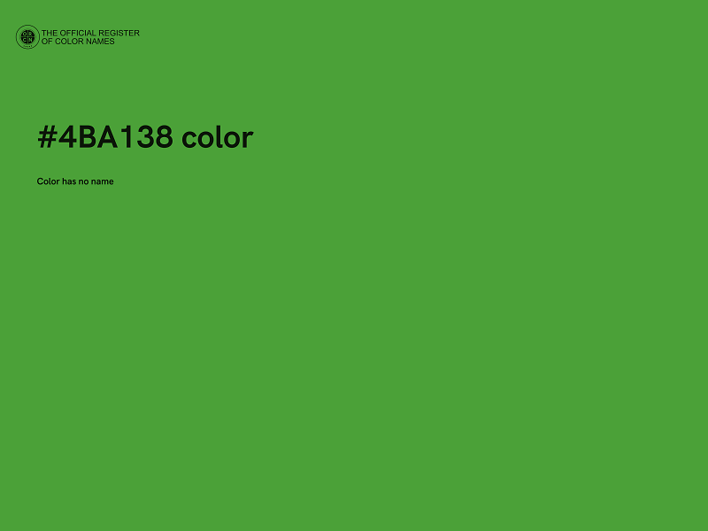 #4BA138 color image