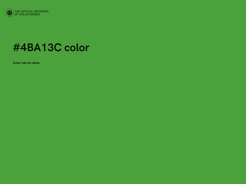 #4BA13C color image