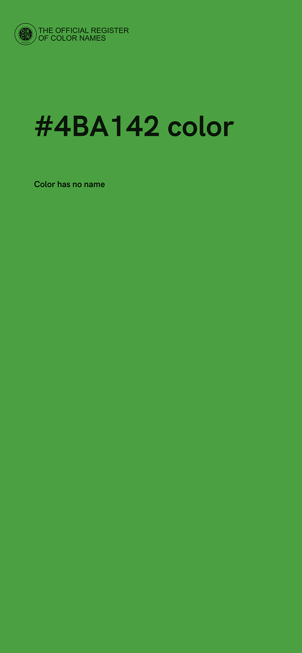 #4BA142 color image