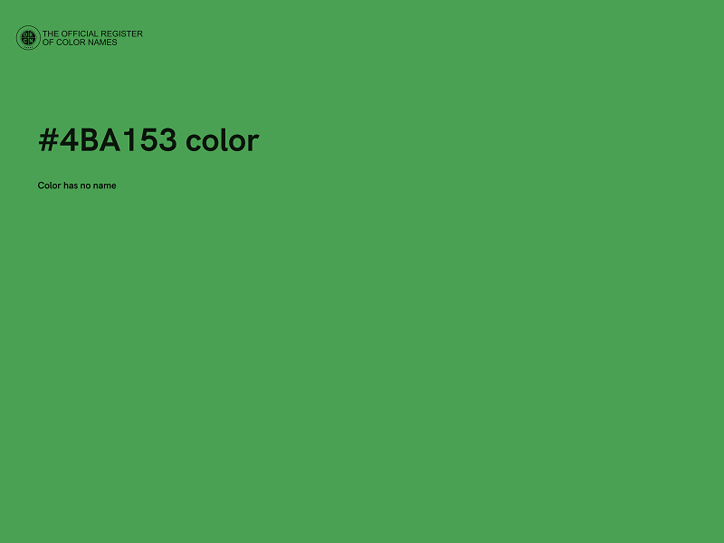 #4BA153 color image