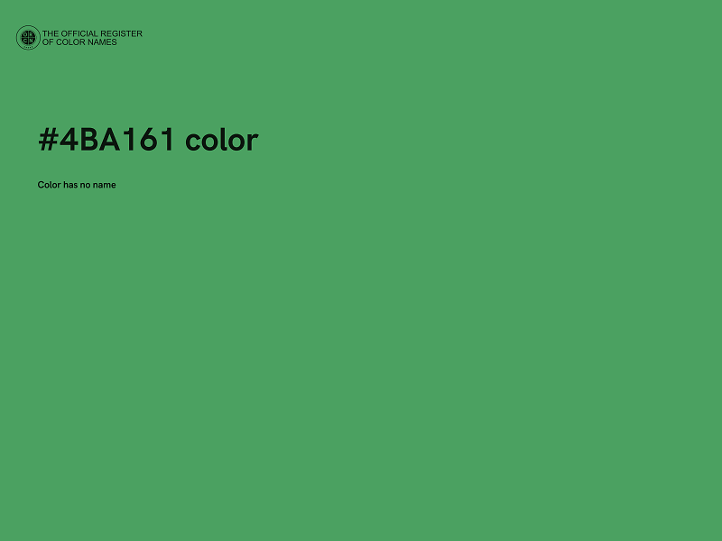 #4BA161 color image