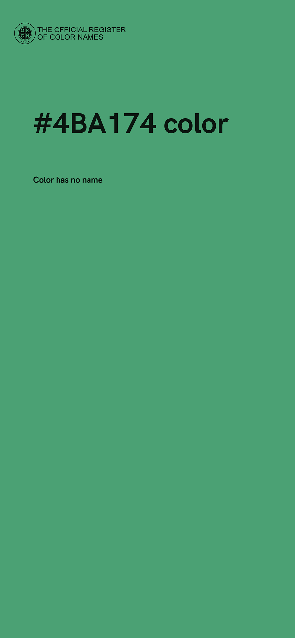 #4BA174 color image