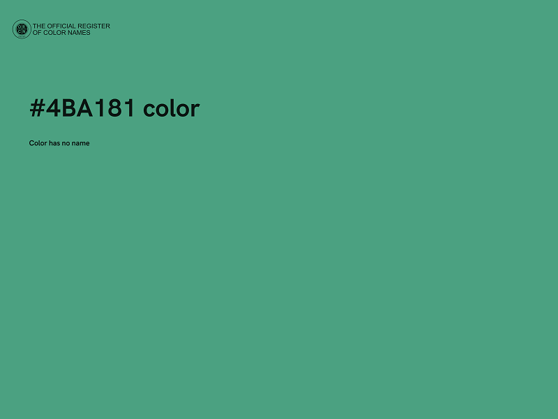 #4BA181 color image