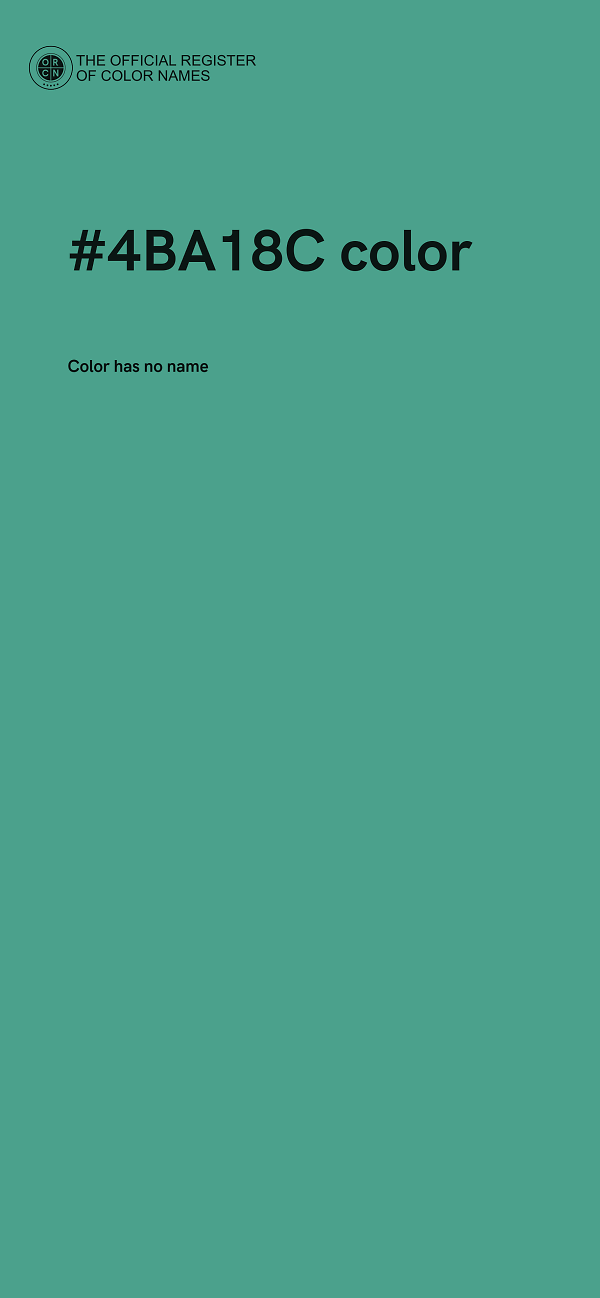 #4BA18C color image