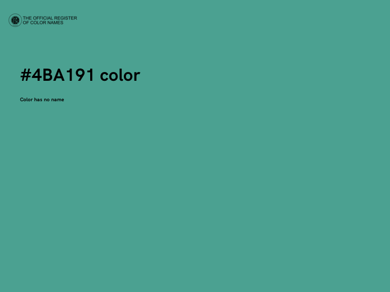 #4BA191 color image